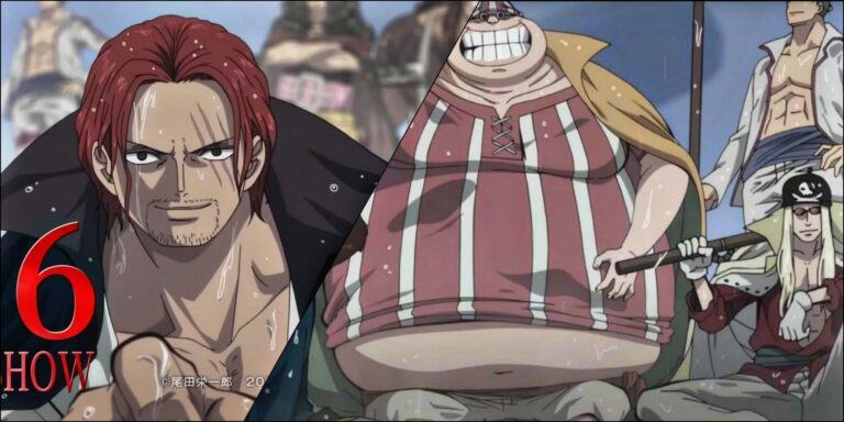 One Piece: Los 12 miembros más fuertes de los Piratas Pelirrojos