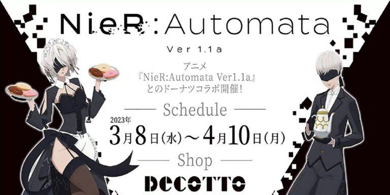 La colaboración de NieR Automata con Animate Cafe y Raku Spa ha sido anunciada oficialmente