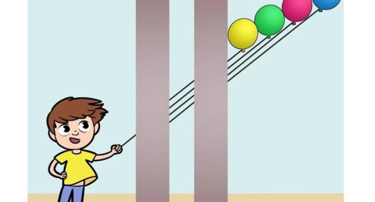 ¿Qué es el globo atado a la cuerda?  Resuelve este desafío visual en 13 segundos