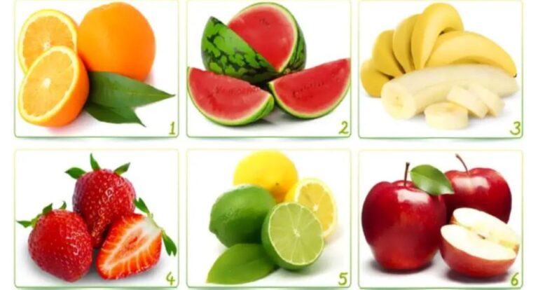 Mira la imagen, indica cuál es tu fruta favorita y sabrás cómo eres