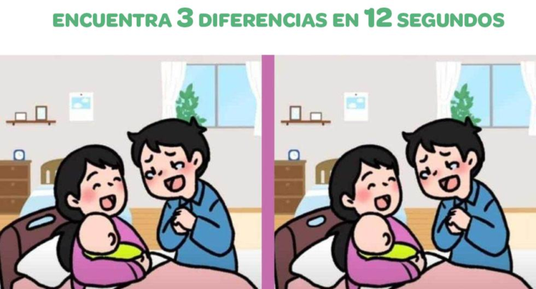 Reto visual!  Encuentra 3 diferencias en 12 segundos en la imagen de la pareja