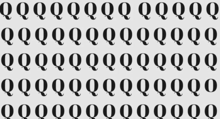 Encuentra la letra ‘O’ entre la ‘Q’ en este desafío visual en solo 4 segundos