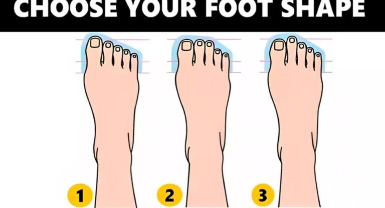 La forma y tamaño de tu pie según esta imagen revelará que personalidad tienes