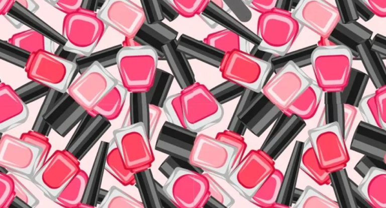 Encuentra la lima de uñas entre los esmaltes rosados en 10 segundos