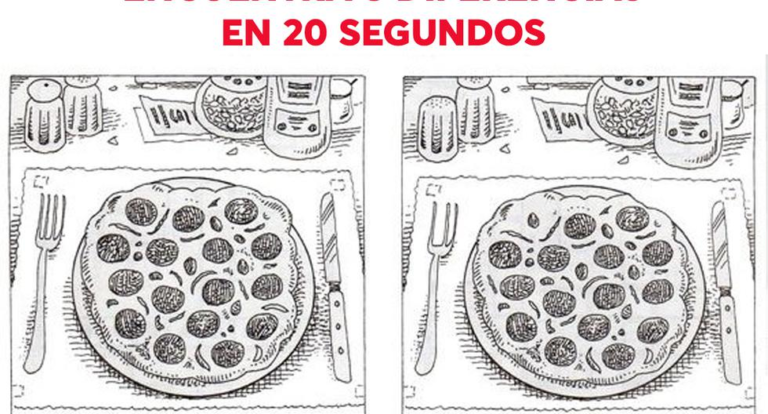 Desafío de agudeza visual: encuentra 8 diferencias en la imagen de la pizza en 20 segundos