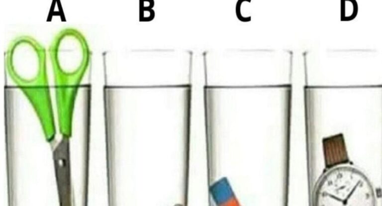 Responde correctamente cuál vaso tiene más agua y conocerás si tienes una inteligencia superior