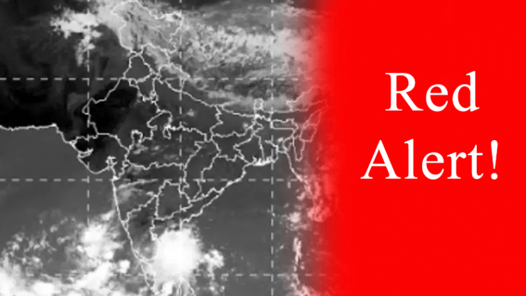 Alerta roja en Tamil Nadu |  Lluvias fuertes a muy fuertes con caídas extremadamente fuertes.