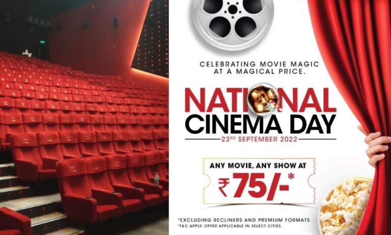 Día Nacional del Cine 2022: reserve entradas para el cine a 75 rupias