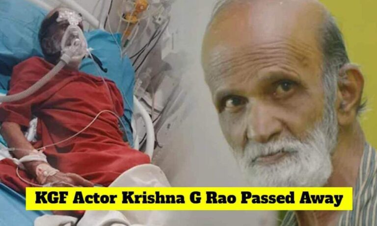El “hombre ciego de KGF” Krishna G Rao muere en Bangalore
