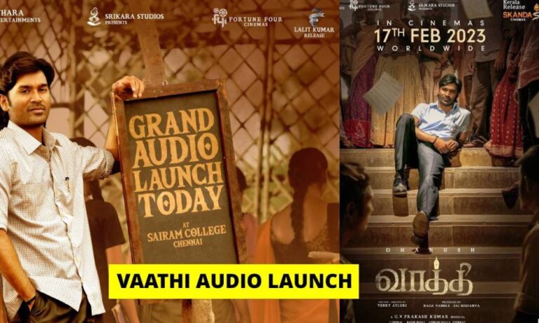 Lanzamiento de Vaathi Audio Ver en línea en Sun NXT: Dhanush |  GV Prakash