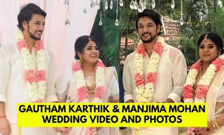 MIRAR: Video de la boda de Gautham Karthik Manjima Mohan