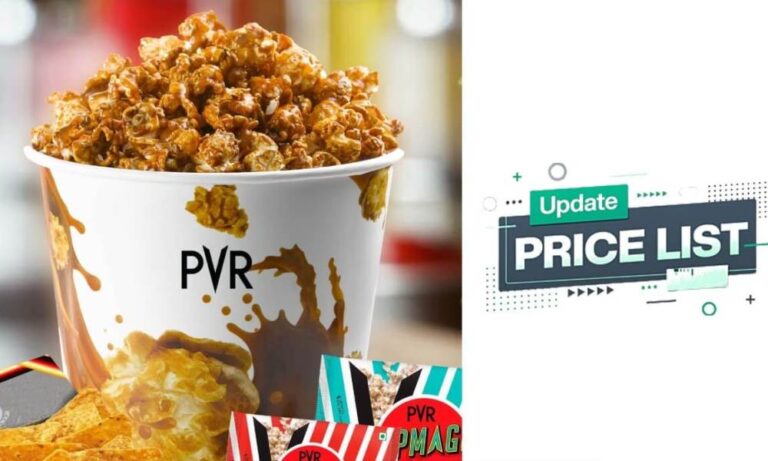 Precio de las palomitas de maíz de PVR Cinemas [UPDATED LIST 2023]