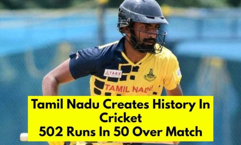Tamil Nadu entra en la historia del críquet: el equipo anotó 502 carreras en un partido de más de 50 años