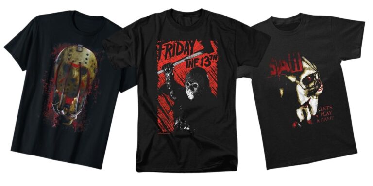 Coge una de estas fantásticas camisetas de películas de terror justo a tiempo para Halloween
