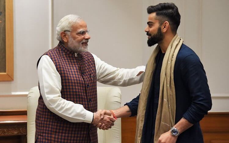 El primer ministro Narendra Modi acepta el desafío de acondicionamiento físico de Virat Kohli