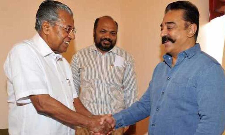 Kamal Haasan invita a Pinarayi Vijayan al mitin Makkal Needhi Maiam