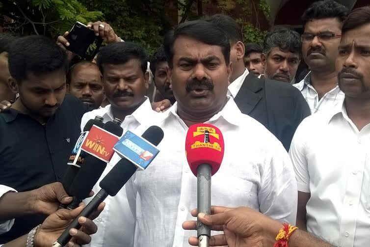 Naam Thamizhar jefe Seeman arrestado en Salem