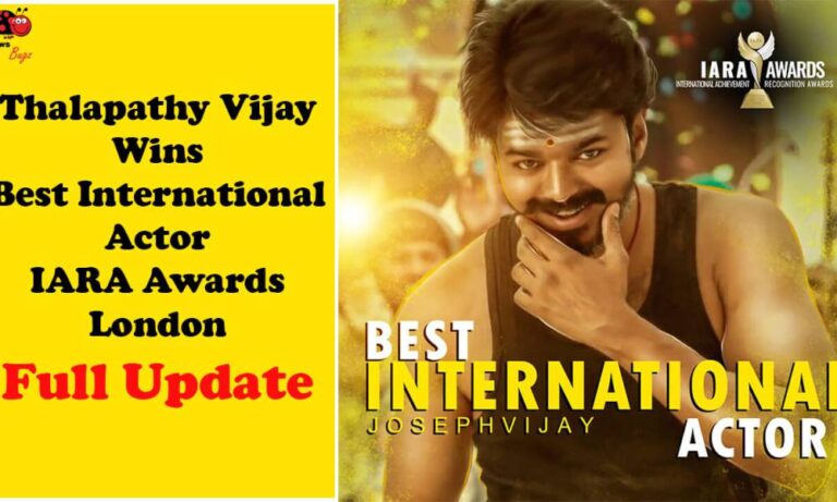 Thalapathy Vijay ganó los premios IARA al mejor actor internacional 2018