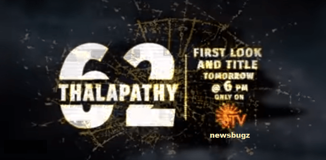 Título de Thalapthy 62 y vídeo promocional del lanzamiento del primer vistazo