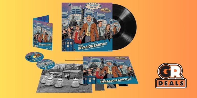Doctor Who: ¡Este set de vinilo LP + Blu-Ray 4K de edición limitada para coleccionistas de Daleks’ Invasion Earth 2150 AD tiene un 50 % de descuento hoy!