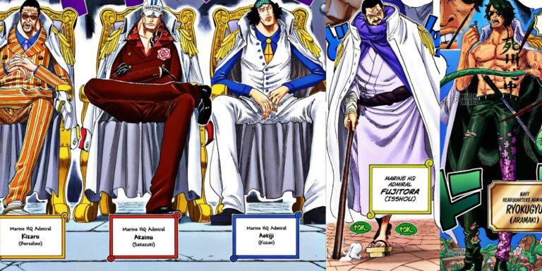 One Piece: Explicación del aspecto más fuerte de cada almirante