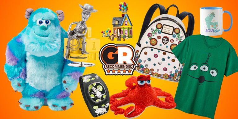 Explora 16 adorables juguetes, coleccionables y prendas de vestir de Pixar.