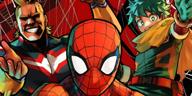 Deku se une a Spider-Man en una nueva ilustración